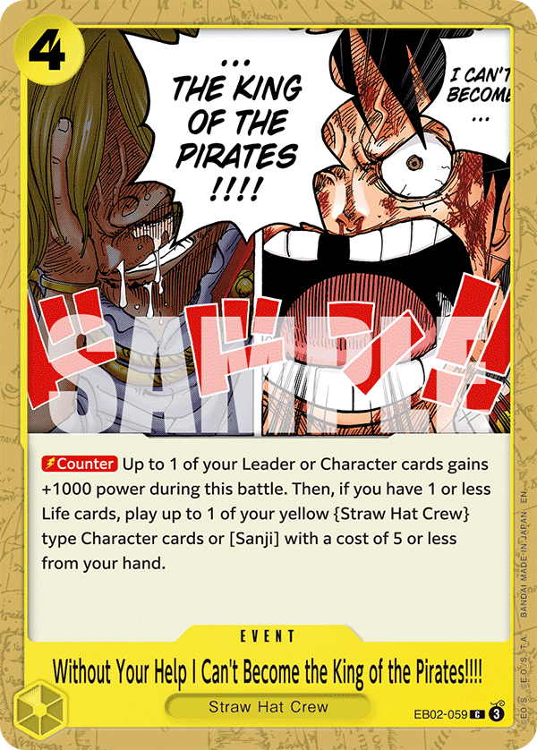 Without Your Help I Can't Become the King of the Pirates!!!! (EB02-059)