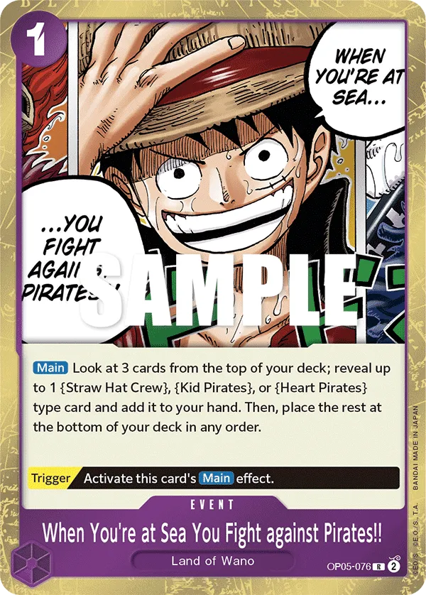 When You're at Sea You Fight against Pirates!! (OP05-076_P4)