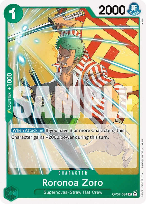 Roronoa Zoro (OP07-034_R1)
