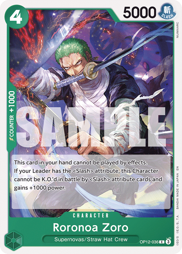 Roronoa Zoro (OP12-036)
