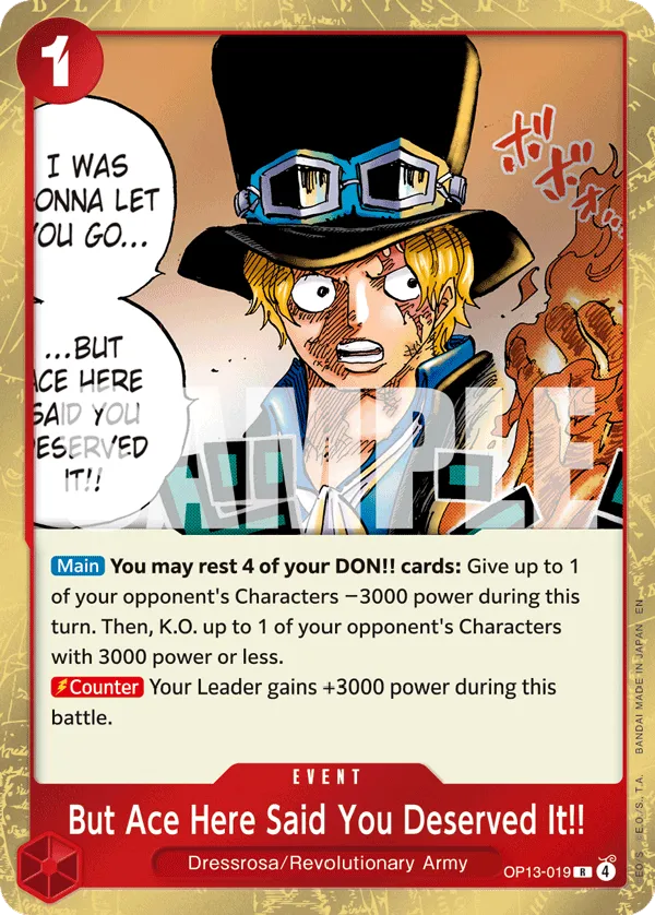 But Ace Here Said You Deserved It!! (OP13-019_P2)