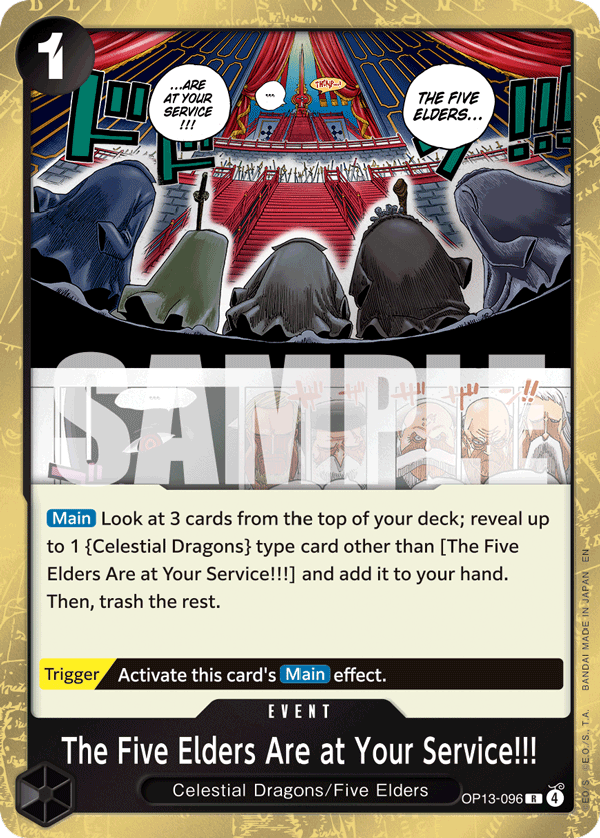 The Five Elders Are at Your Service!!! (OP13-096)