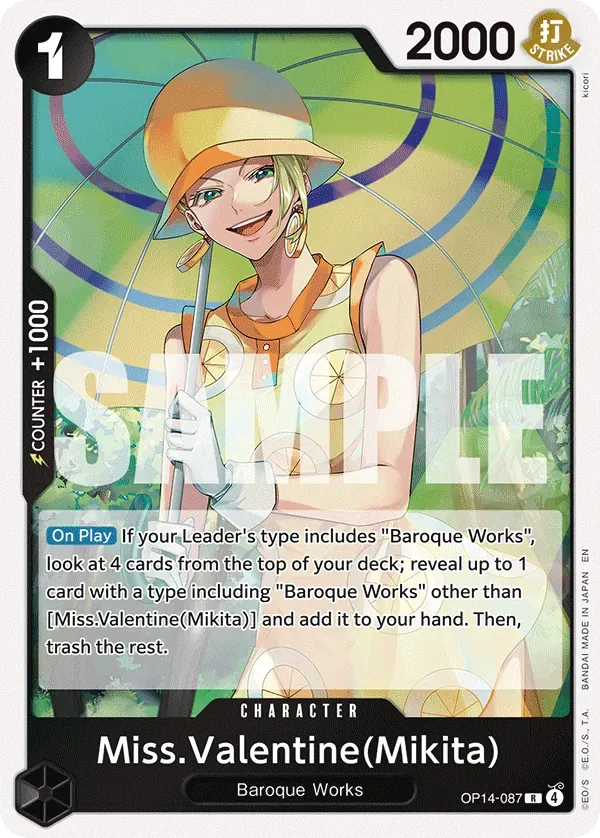 Miss.Valentine(Mikita) (OP14-087_P1)