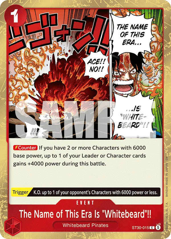The Name of This Era Is "Whitebeard"!! (ST30-015_P1)